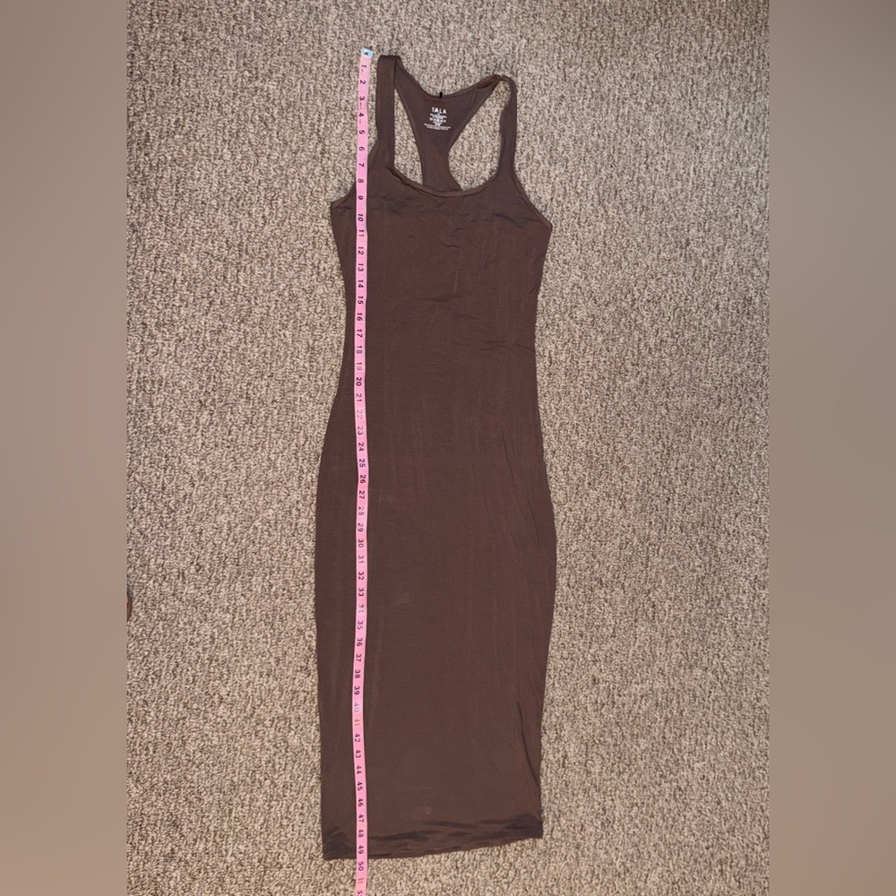 We Are Tala 365 Racerback Bodycon Maxi Dress in Mocha - Picture 9 of 11